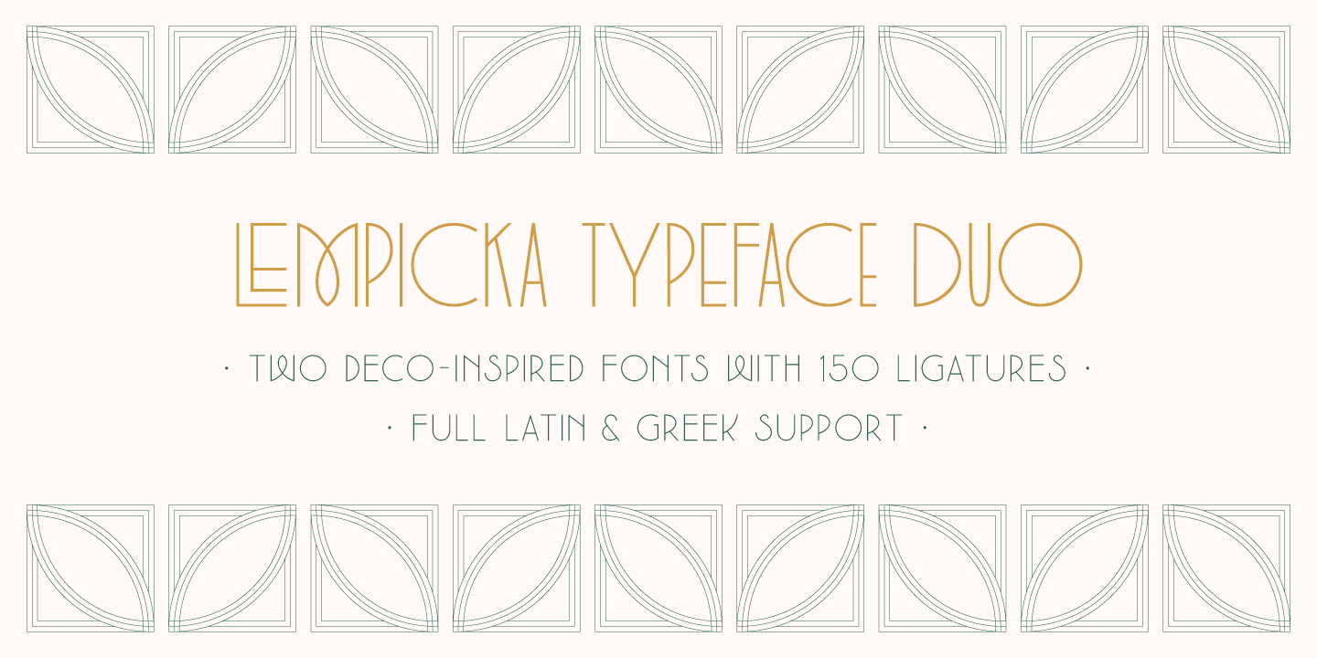 Example font Lempicka #10